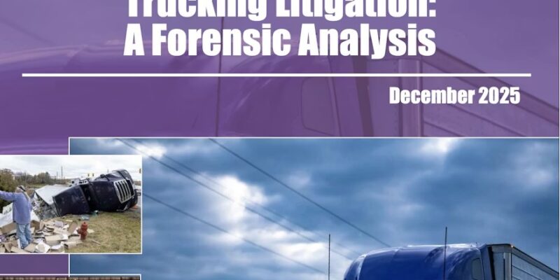 ATRI study provides information of lawsuits aimed at trucking industry