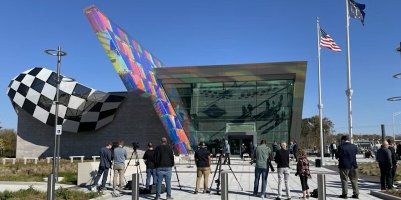 More truck parking added at I-70 Indy racing themed welcome center